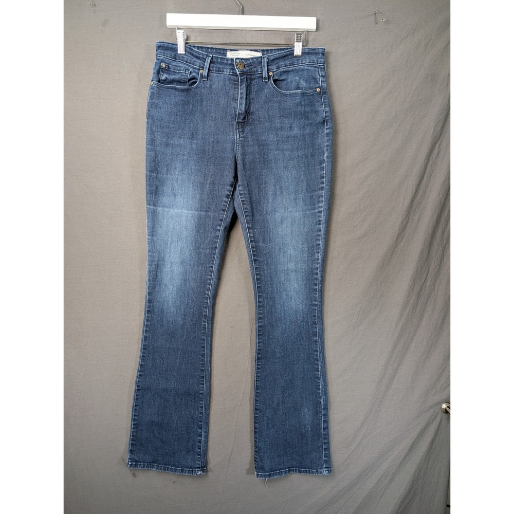 Signature by Levi Strauss & Co Womens Mid Rise Bootcut Jeans Blue 10L W30 L34